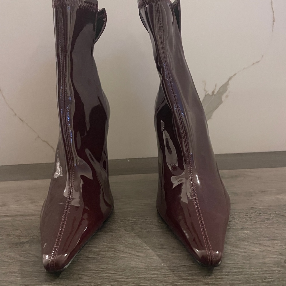 Zara Patent Leather Booties